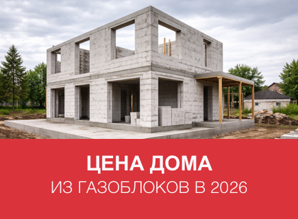 Сколько стоит дом из газоблоков в 2026 году в Калуге и регионах РФ